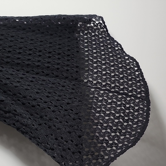 AS U WISH Black High Low Crochet Lined Dress Size XS - Picture 12 of 16